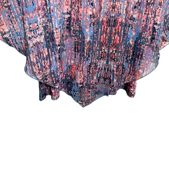 Notations Blouse Women's XL Colorful Ruffle Lined Slouchy Career Shirt Top - Picture 3 of 9